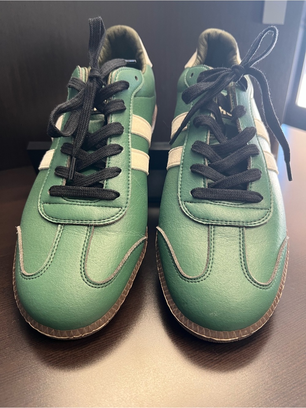 Vegetarian Shoes Cheatah Green Sneakers Size 8